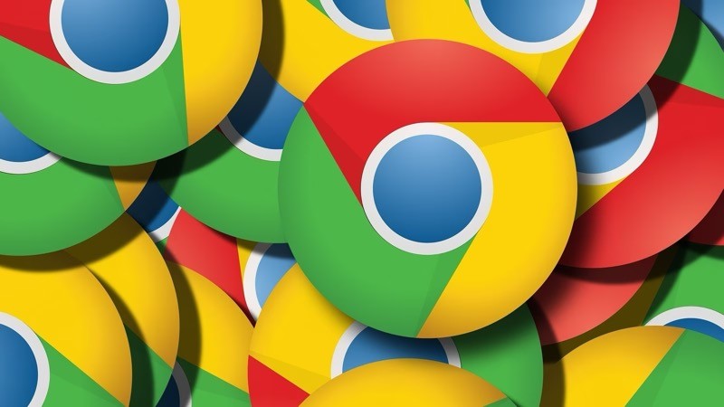 Vários logos do Google Chrome sobrepostos