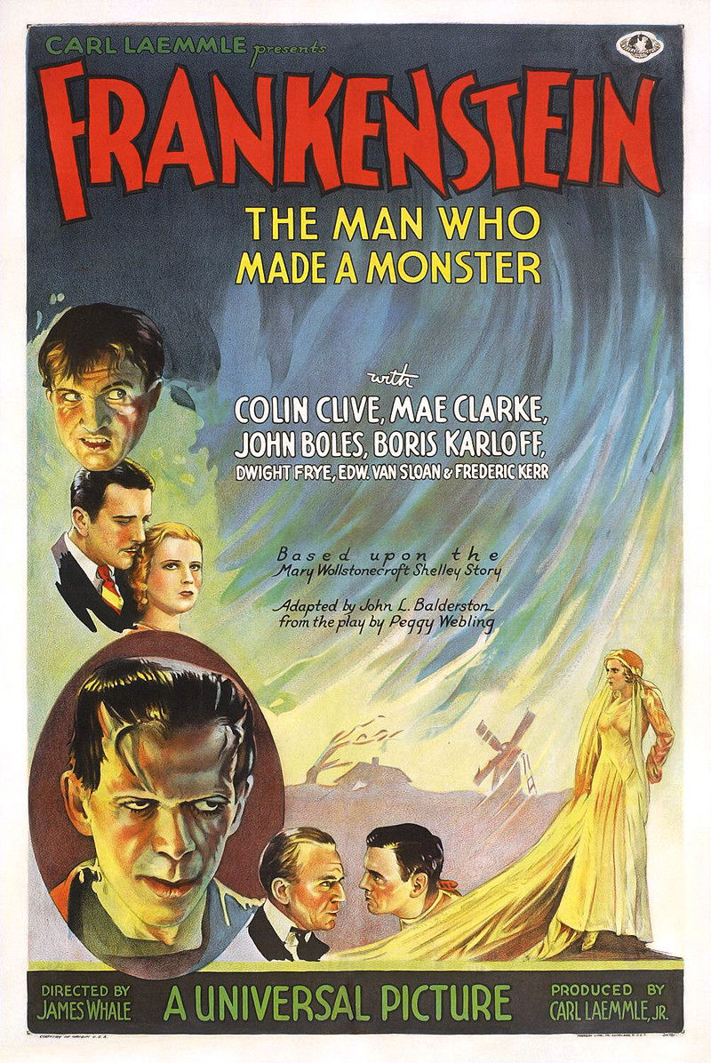 Cartaz do filme Frankenstein, de 1931