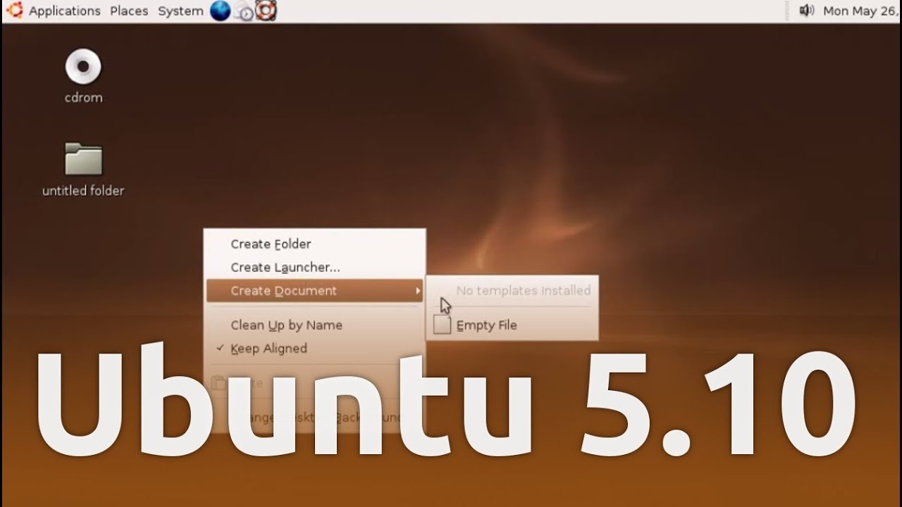 Cores, menus e ícones default do Ubuntu na versão que instalei naquele dia