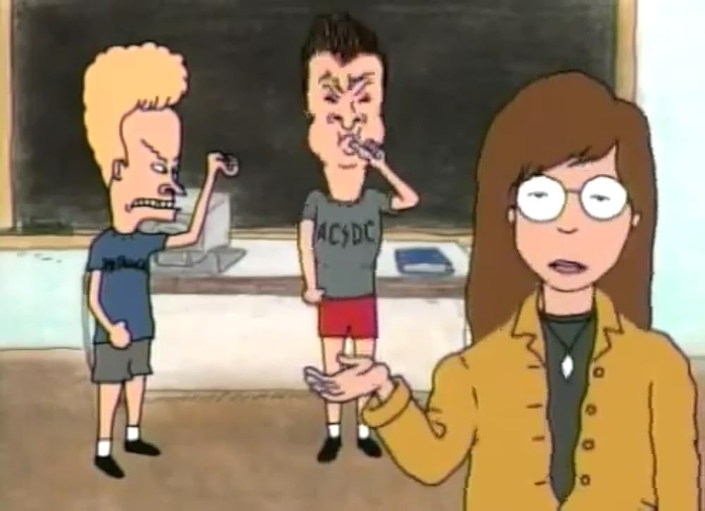 Beavis, Butt-Head e Daria, em cena numa sala de aula