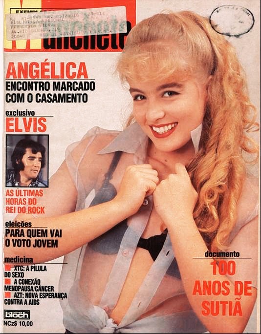 Angélica, aos 16, na capa da Manchete