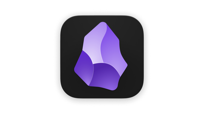 ícone do app Obsidian