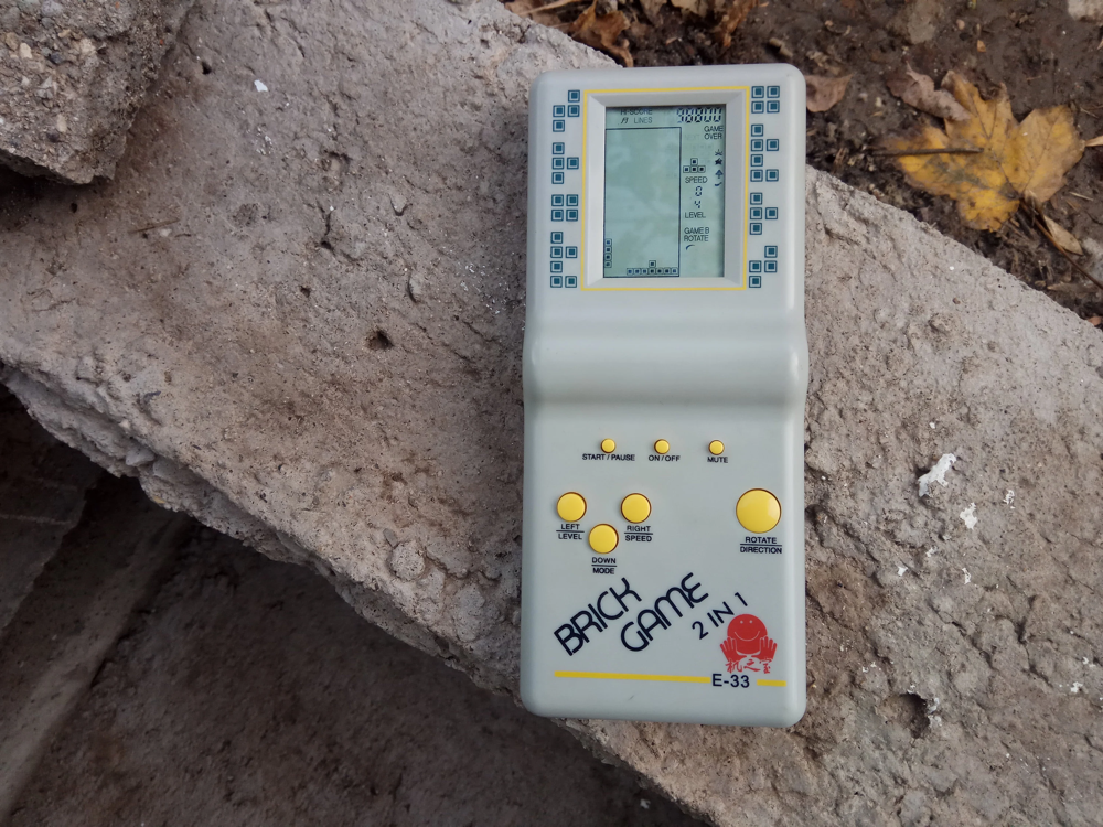 Um modelo clássico do Brick Game