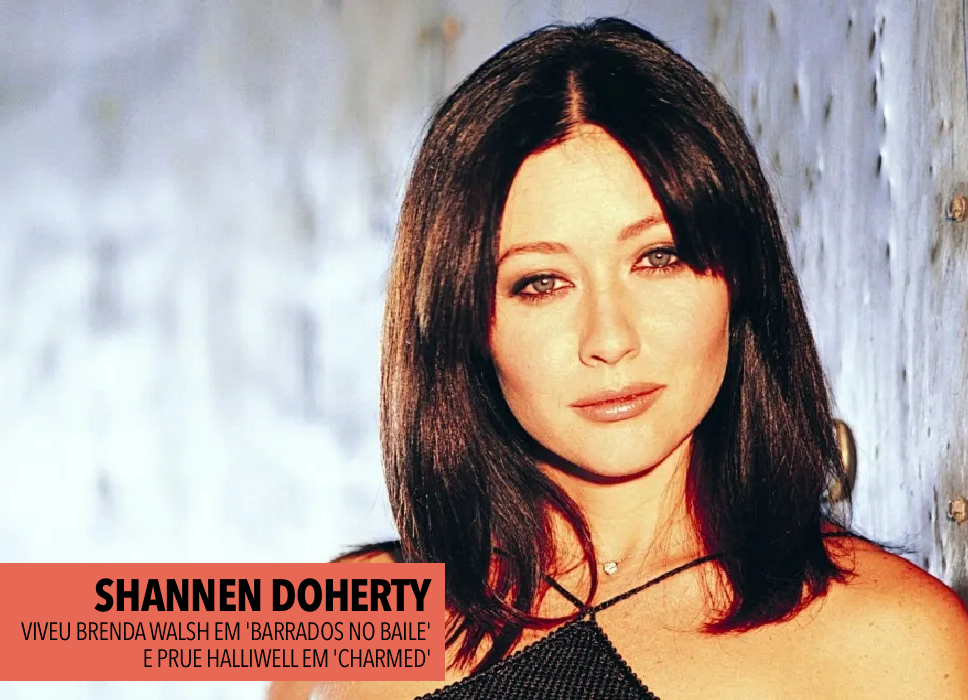 FOTO DE SHANNEN DOHERTY<br>Viveu Brenda Walsh em 'Barrados no Baile' e Prue Halliwell em 'Charmed'