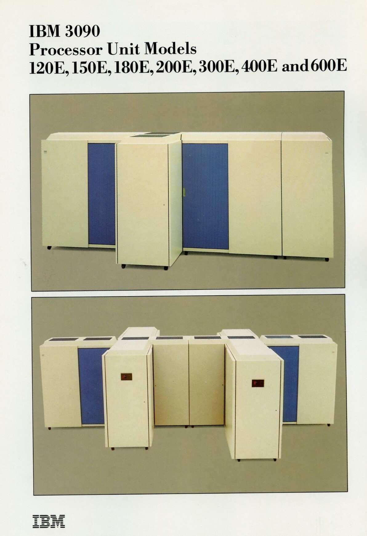 capa de folheto sobre os IBM 3090