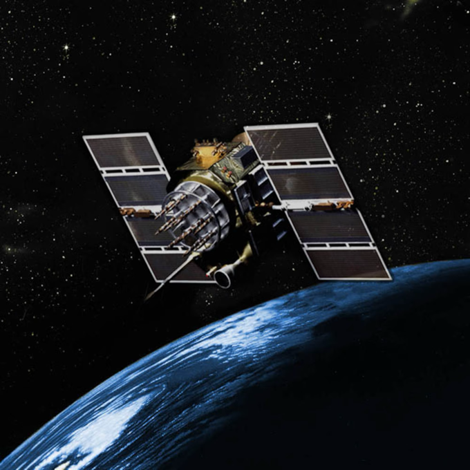 Um dos satélites da frota norte-americana que presta o serviço de GPS