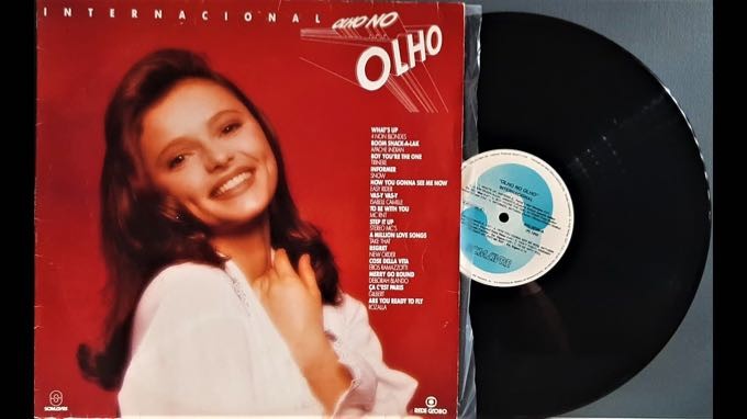 Capa e LP da trilha sonora internacional da novela Olho no Olho.