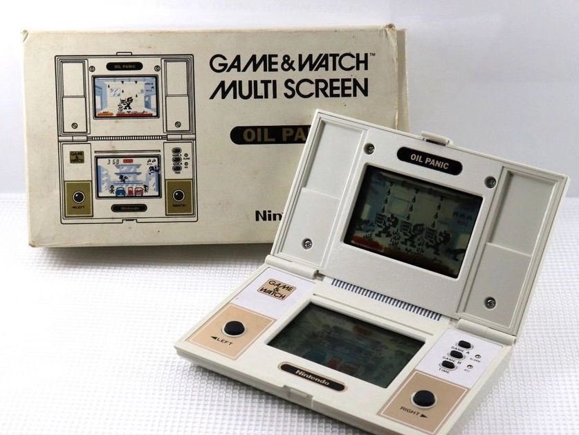 Jogo e caixa do Game & Watch Multi Screen: Oil Panic