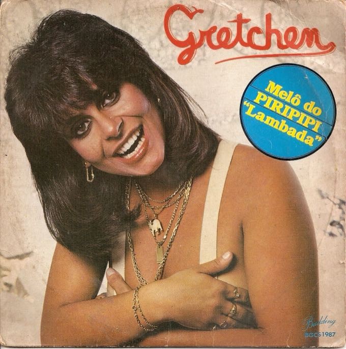 Gretchen na capa do single trazendo a Melô do Piripipi