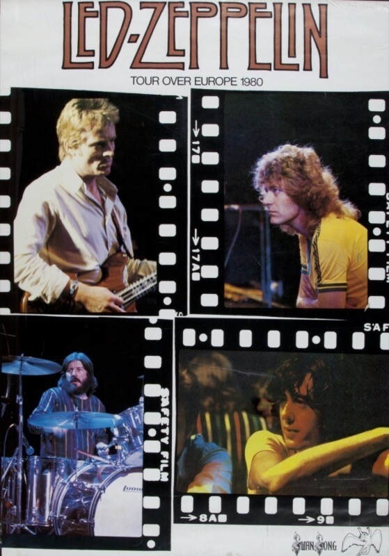 Poster da turnê de 1980 do Led Zeppelin