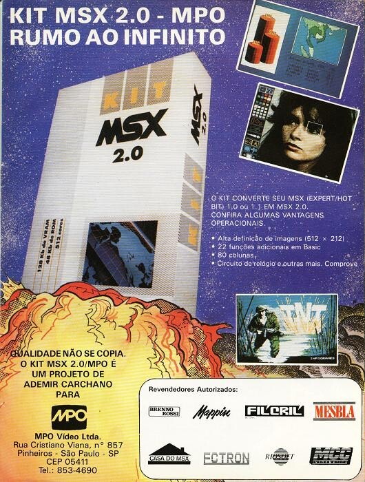 Anúncio do kit MSX2 da MPO