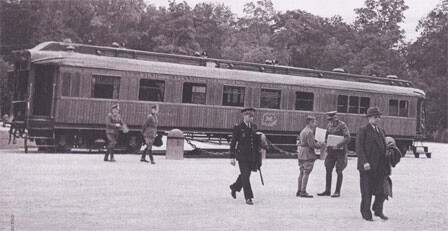 O vagão no dia da assinatura da rendição francesa