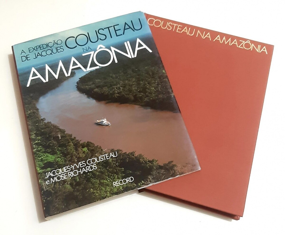 LIVRO - A Expedição de Jacques Cousteau na Amazônia - Jacques-Yves Cousteau e Mose Richards - editora Record - 1984