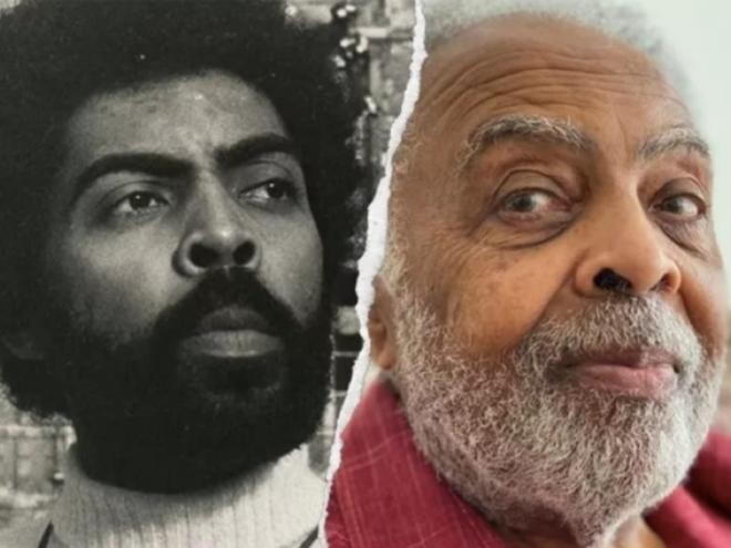 Gilberto Gil na ditadura e em foto recente