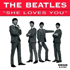 Capa do single de She Loves You