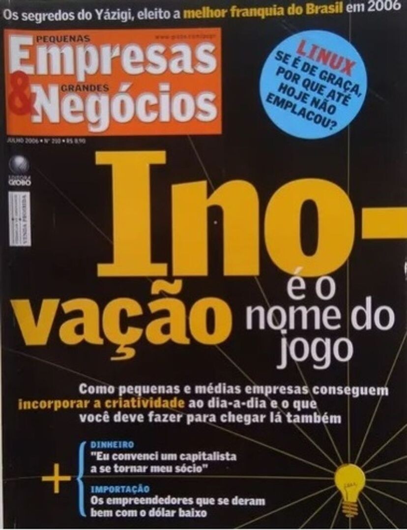 Capa da PEGN com a chamada: “Linux: se é de graça, por que até hoje não emplacou?“