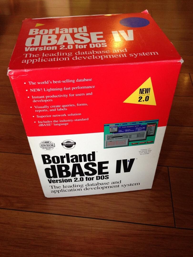 dBase IV já com a roupagem da Borland