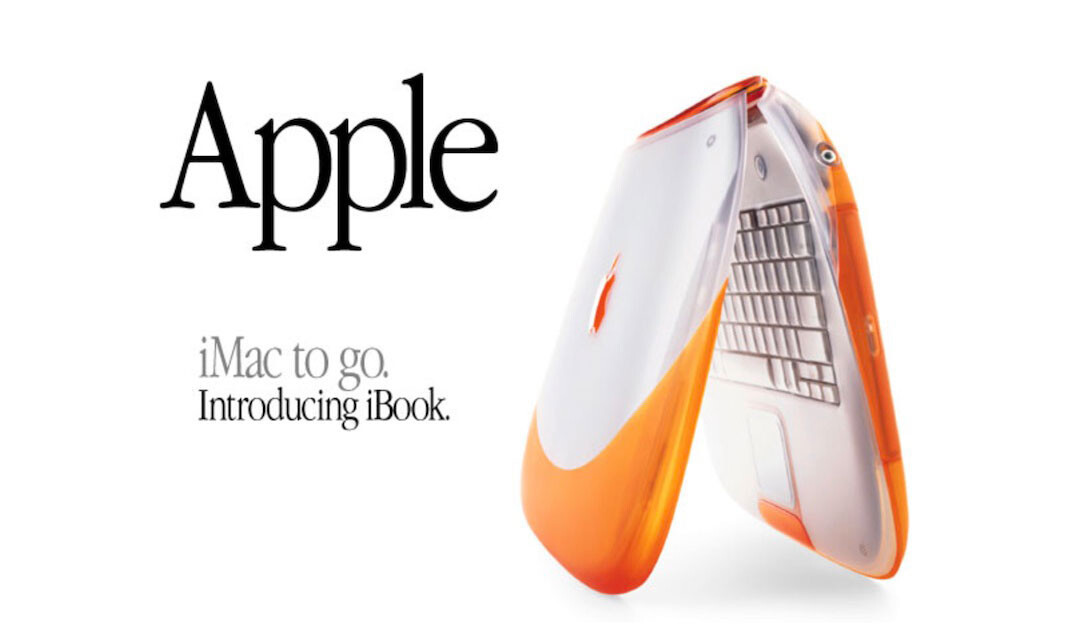 Peça comercial do iBook, o “iMac to go“