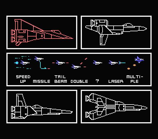 Seletor de naves do Nemesis 3