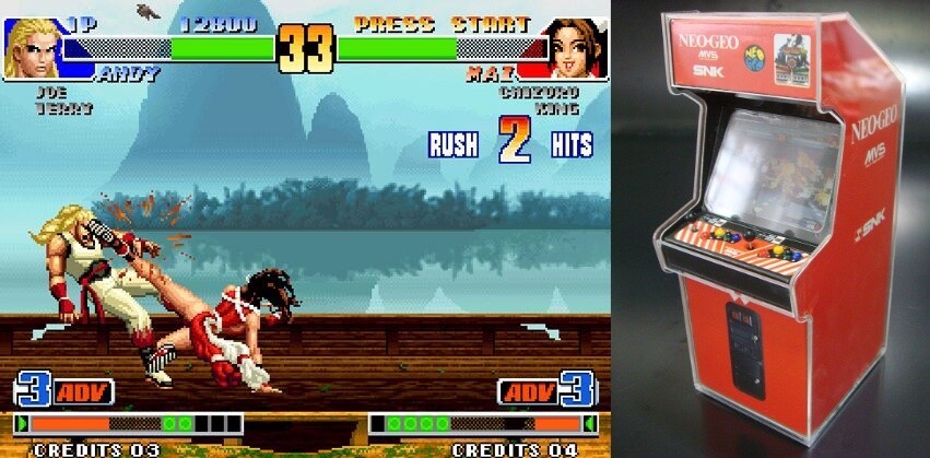Tela e máquina do KoF'98