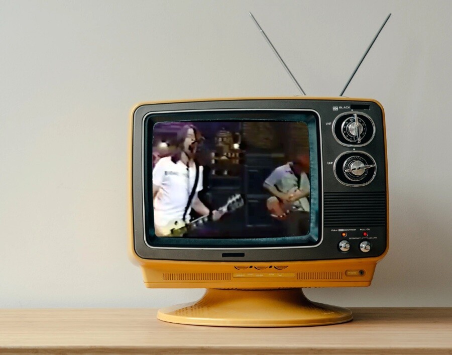 Foo Fighters em seu début na TV