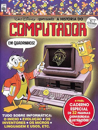 Na capa da edição especial, o personagem Ludovico aponta para um computador no estilo IBM PC em cuja tela era exibida a imagem do personagem Professor Pardal, em fósforo verde e baixa resolução.