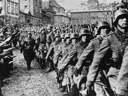 Exército alemão marchando